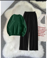 Green and black Winter (track suit)